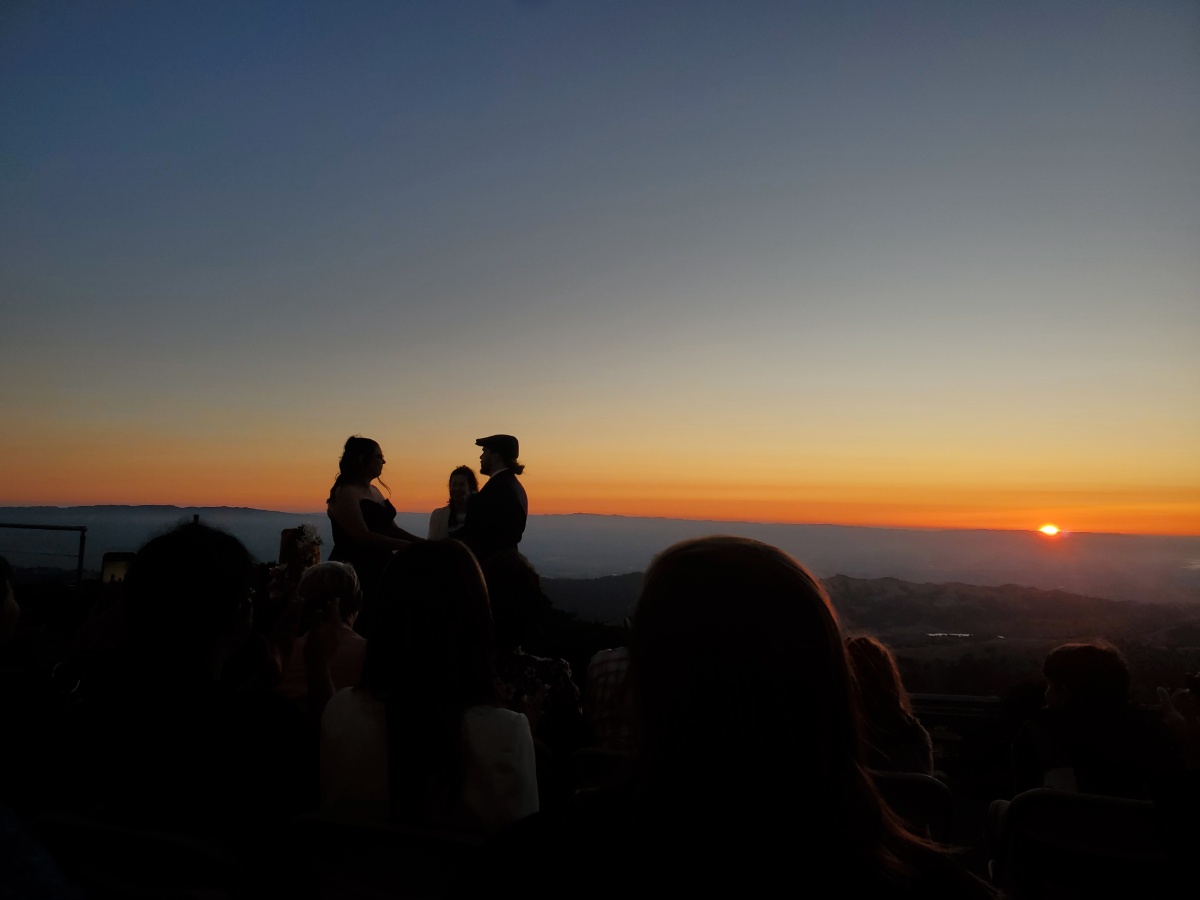Lick observatory as you drive up the hills